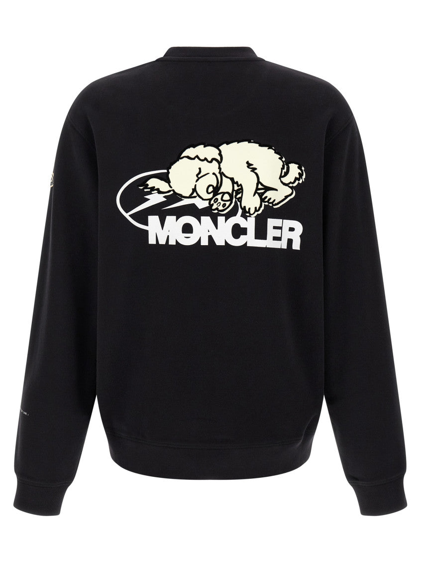 Black Graphic Crew Neck Sweatshirt 2