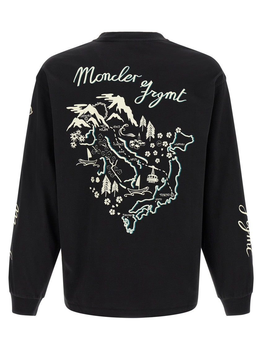 Black Graphic Crew Neck T-Shirt 2