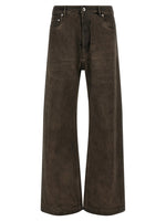 Brown Relaxed Mid Rise Jeans 1