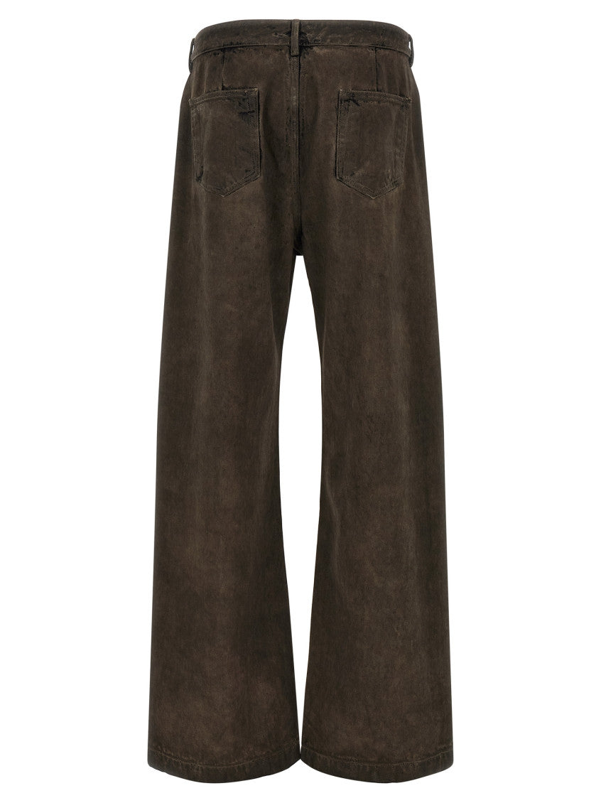 Brown Relaxed Mid Rise Jeans 2