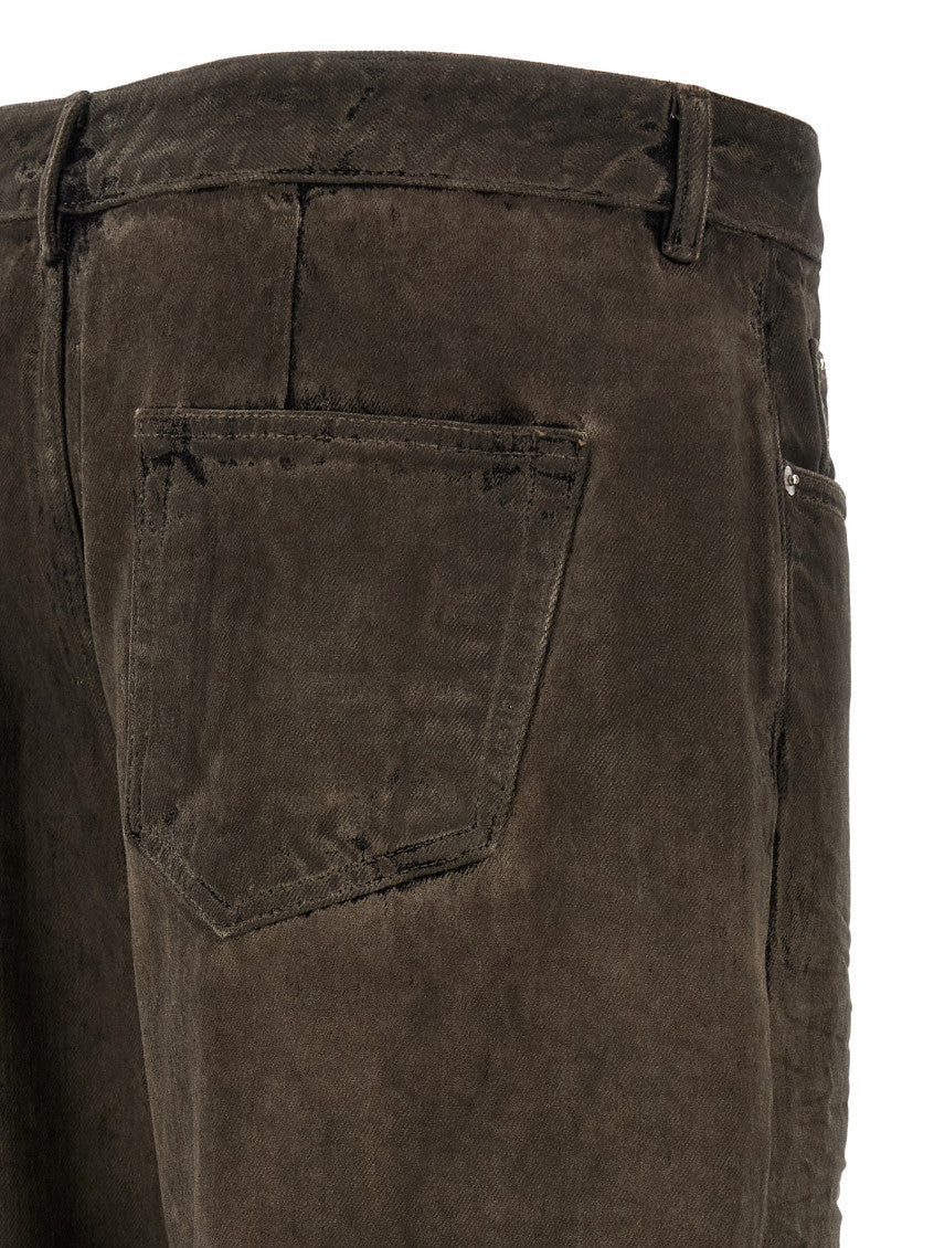 Brown Relaxed Mid Rise Jeans 4
