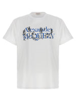 White Logo embroidered T-shirt 1