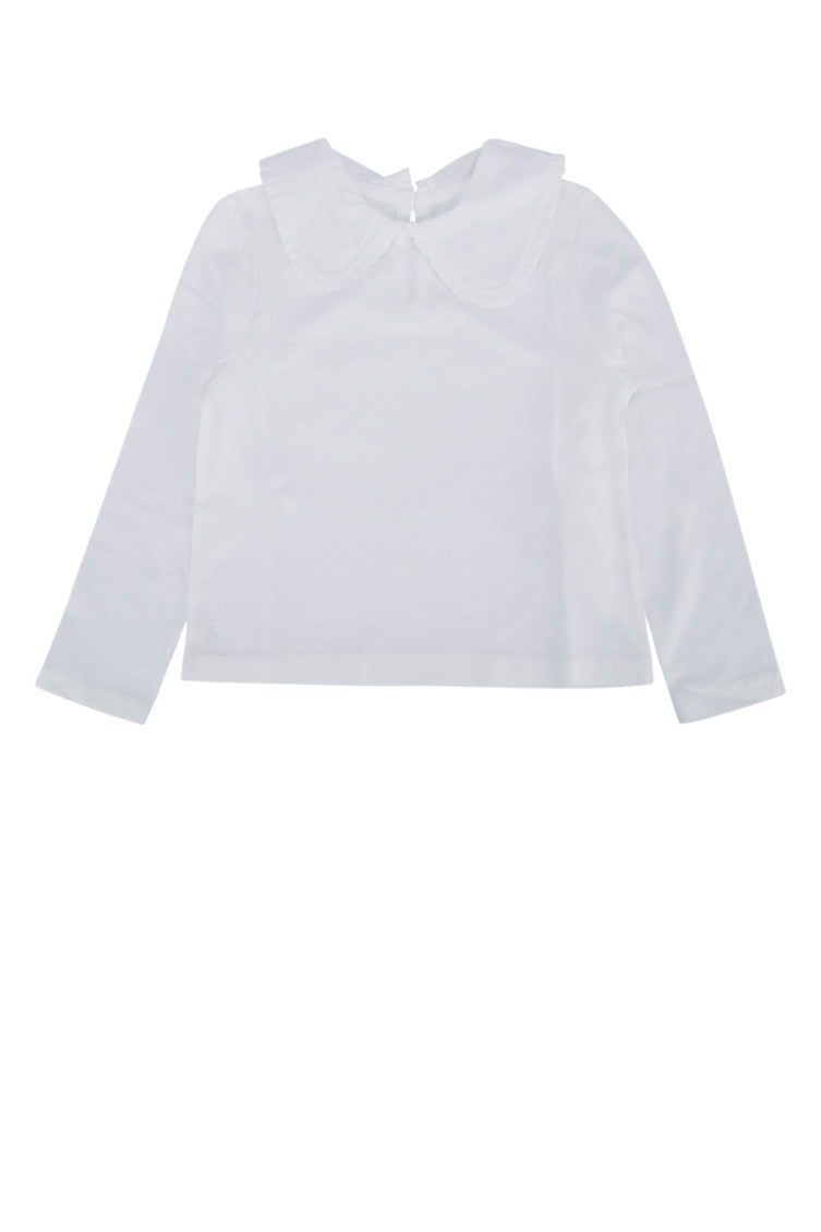 Girls White Long-Sleeved T-Shirt 1