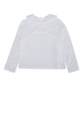 Girls White Long-Sleeved T-Shirt 1