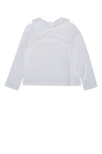 Girls White Long-Sleeved T-Shirt 1