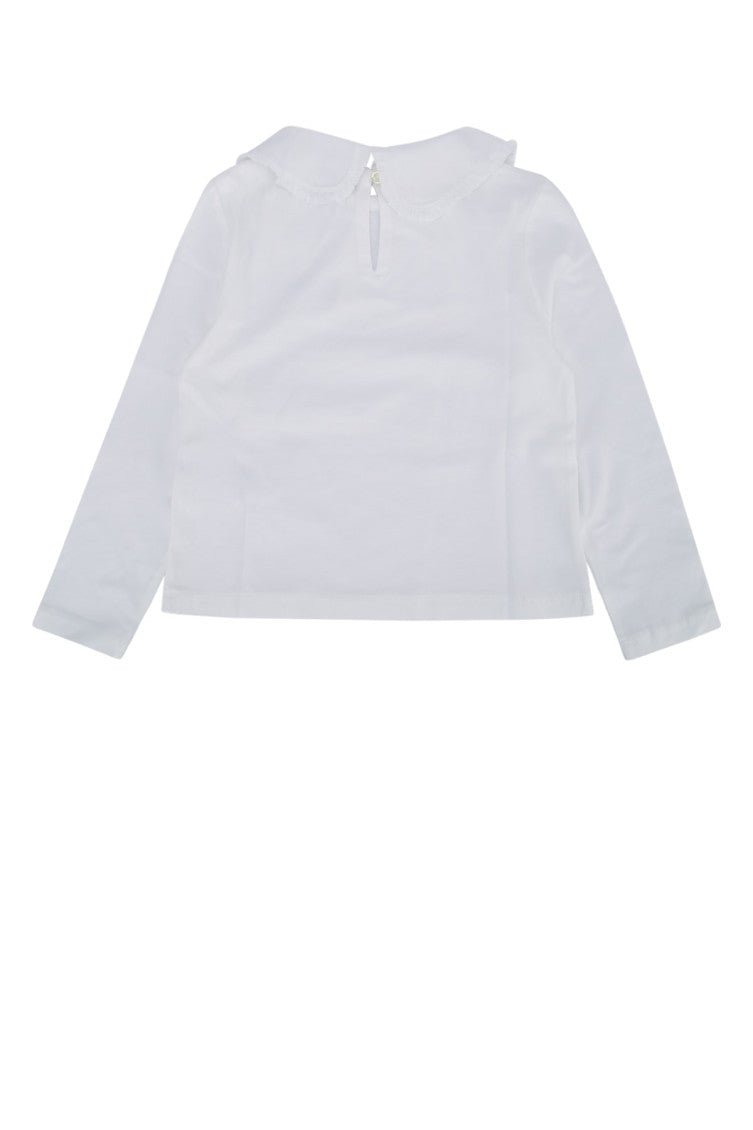Girls White Long-Sleeved T-Shirt 2