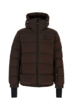 Chocolate nylon Isorno down jacket 1