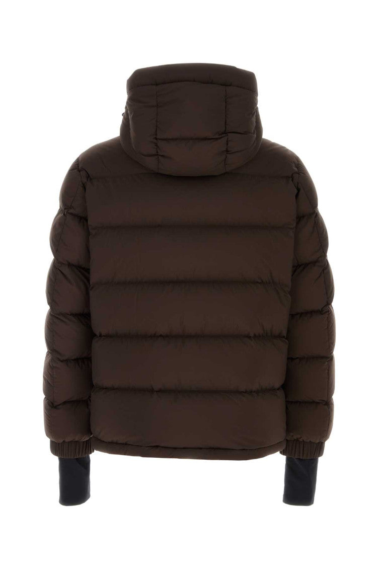 Chocolate nylon Isorno down jacket 2