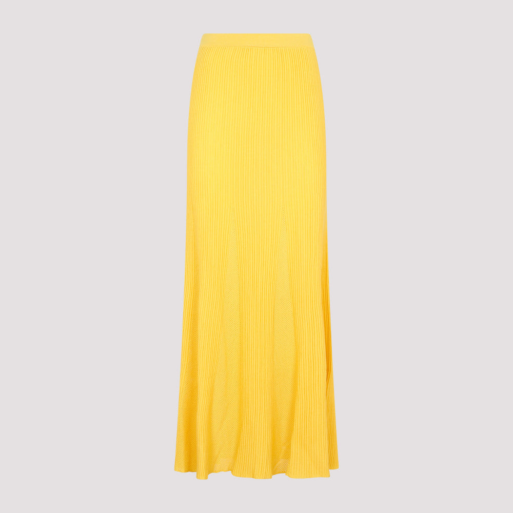 Yellow Wool Eula Skirt 2