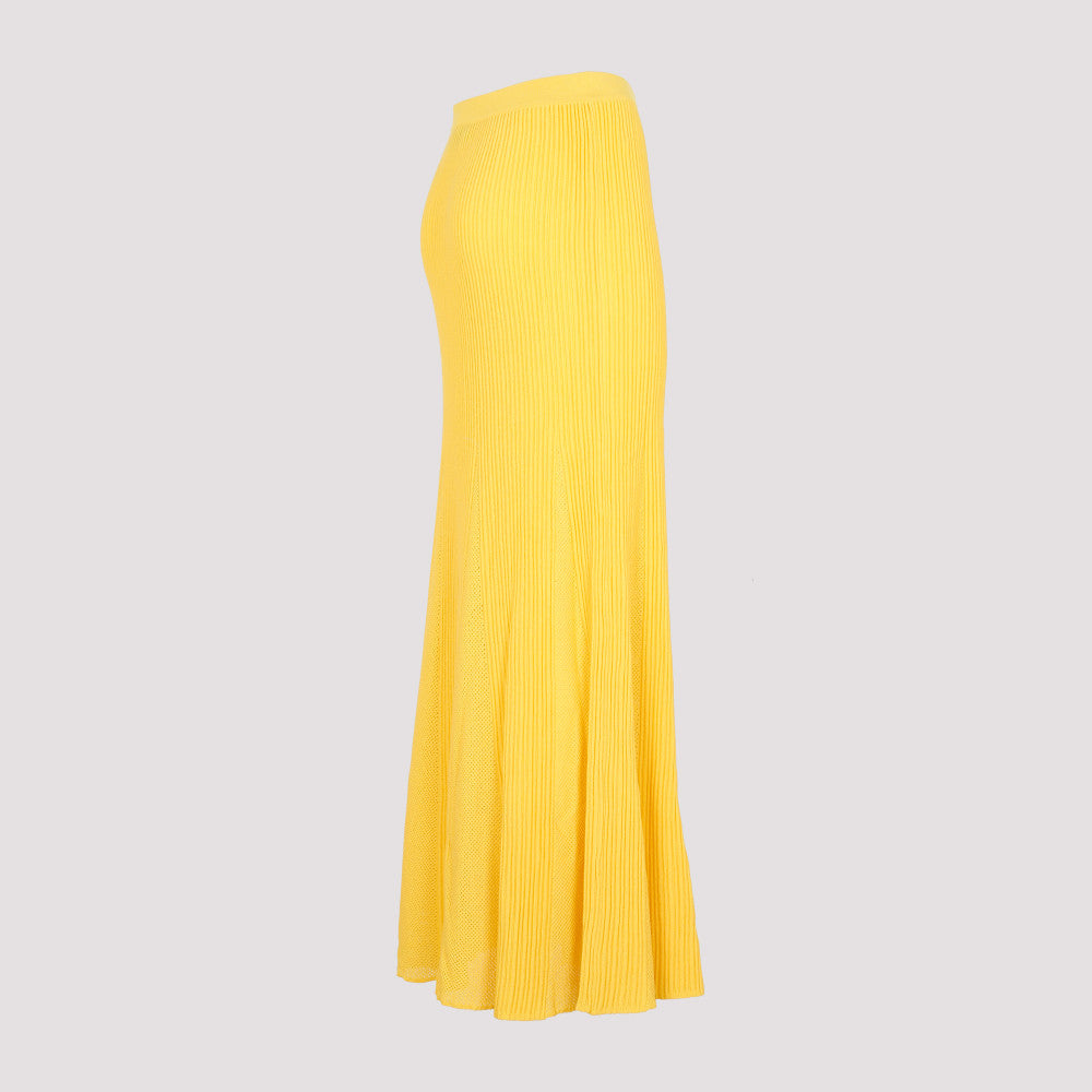 Yellow Wool Eula Skirt 5