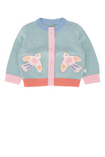 Girls Blue Bird-Applique Cardigan 1