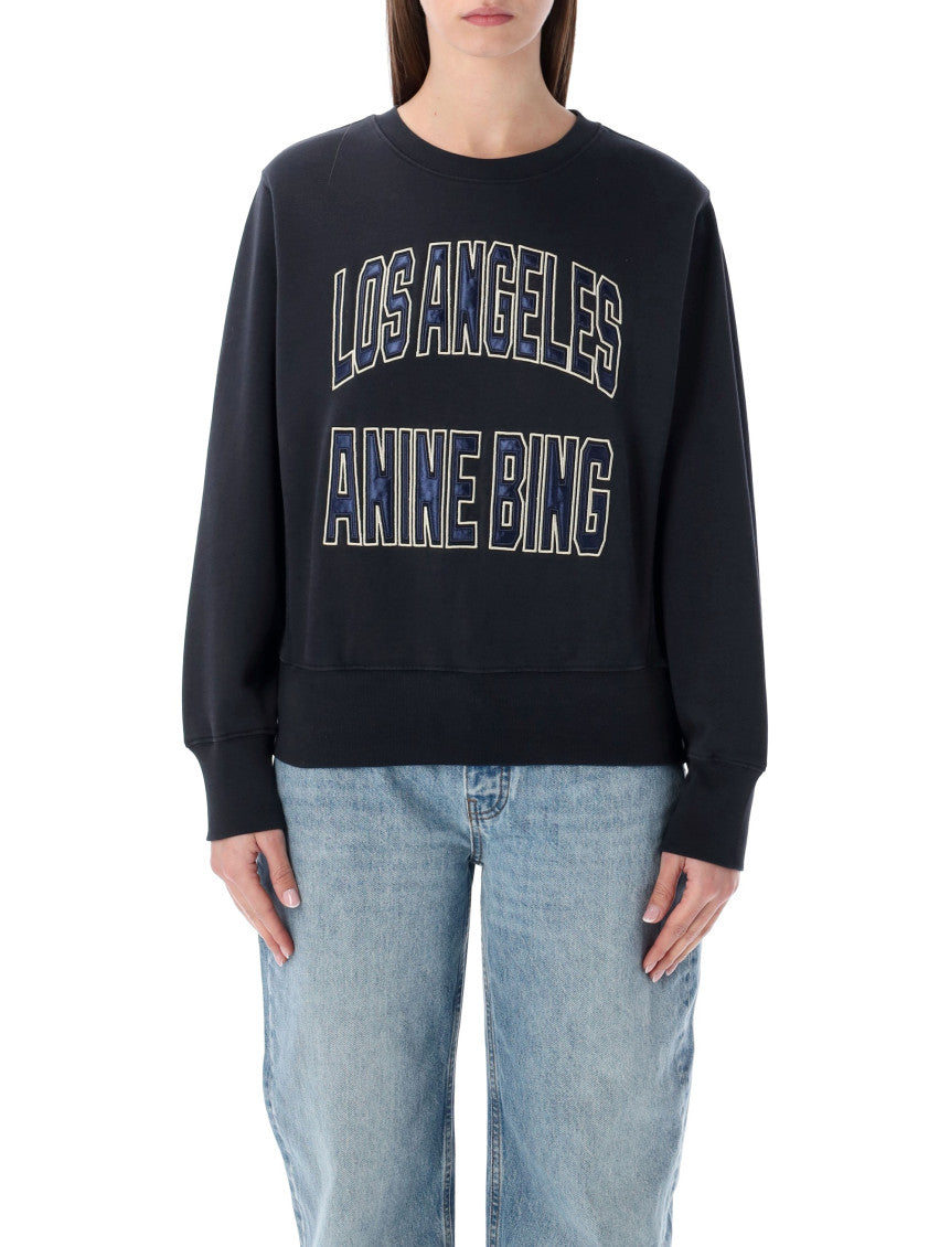 Black Crewneck Logo Sweatshirt 1