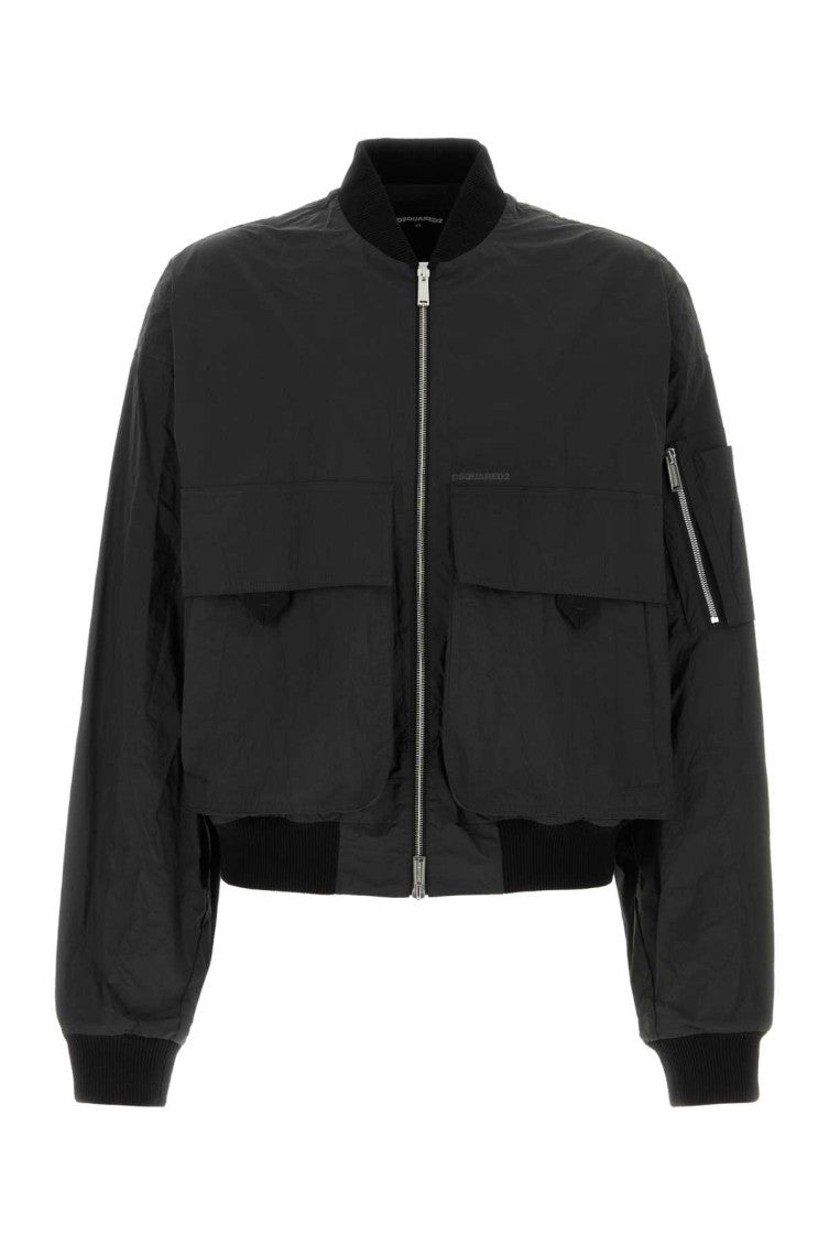 Black 80's Bomber Jacket 1
