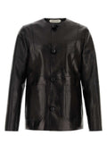 Black Classic Leather Jacket 1