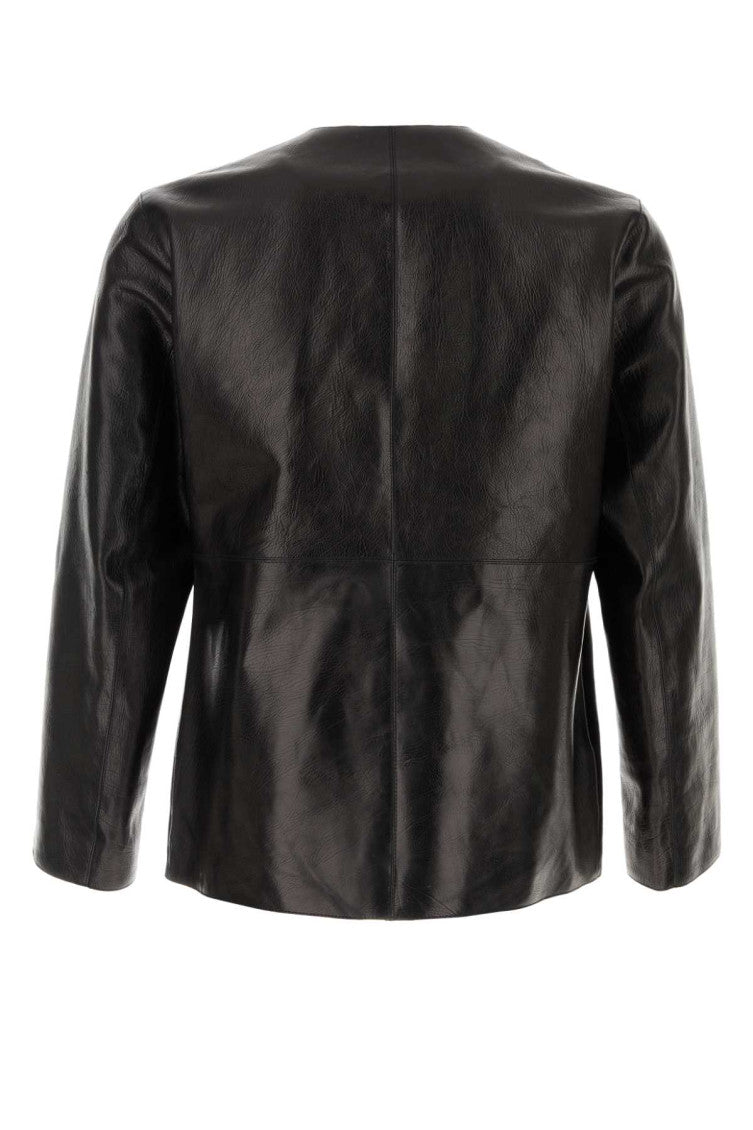 Black Classic Leather Jacket 2