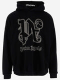 Black Monogram Logo Hoodie 1
