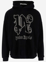 Black Monogram Logo Hoodie 1