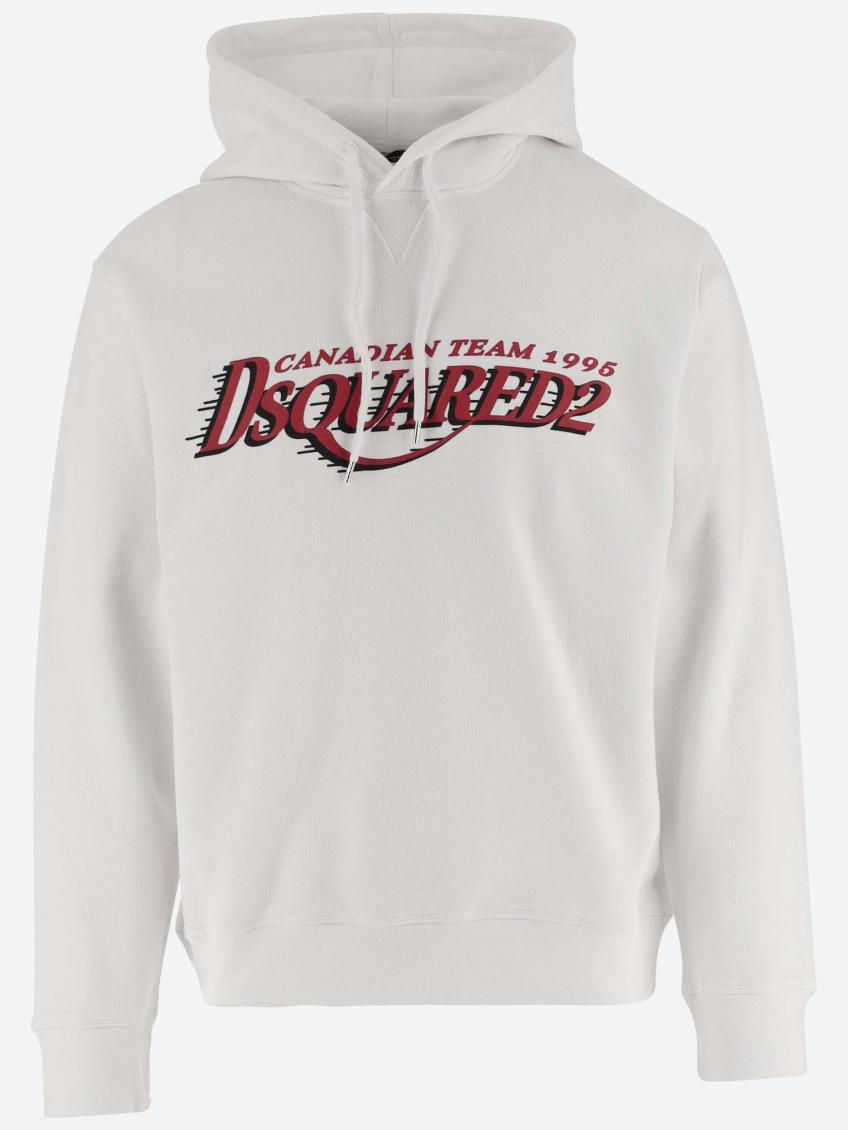 White Logo Hoodie 1
