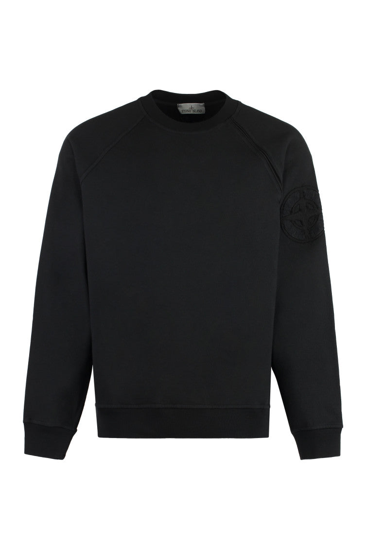 Black Crew Neck Logo Sweatshirt 1