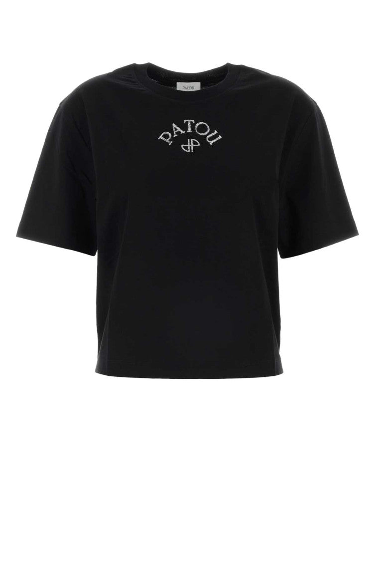 Black Crew Neck Logo T-shirt 1