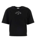 Black Crew Neck Logo T-shirt 1