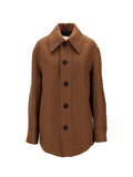 Brown Classic Collar Full Sleeves Wool Shirt 1