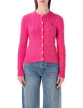 Pink Crew Neck Embroidery Logo Sweater 1