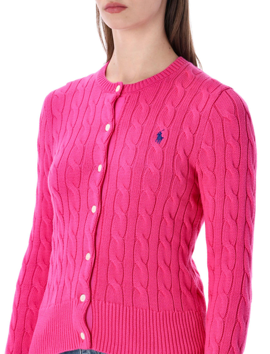Pink Crew Neck Embroidery Logo Sweater 3