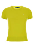 Yellow Crew Neck Logo T-Shirt 1