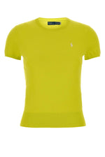 Yellow Crew Neck Logo T-Shirt 1