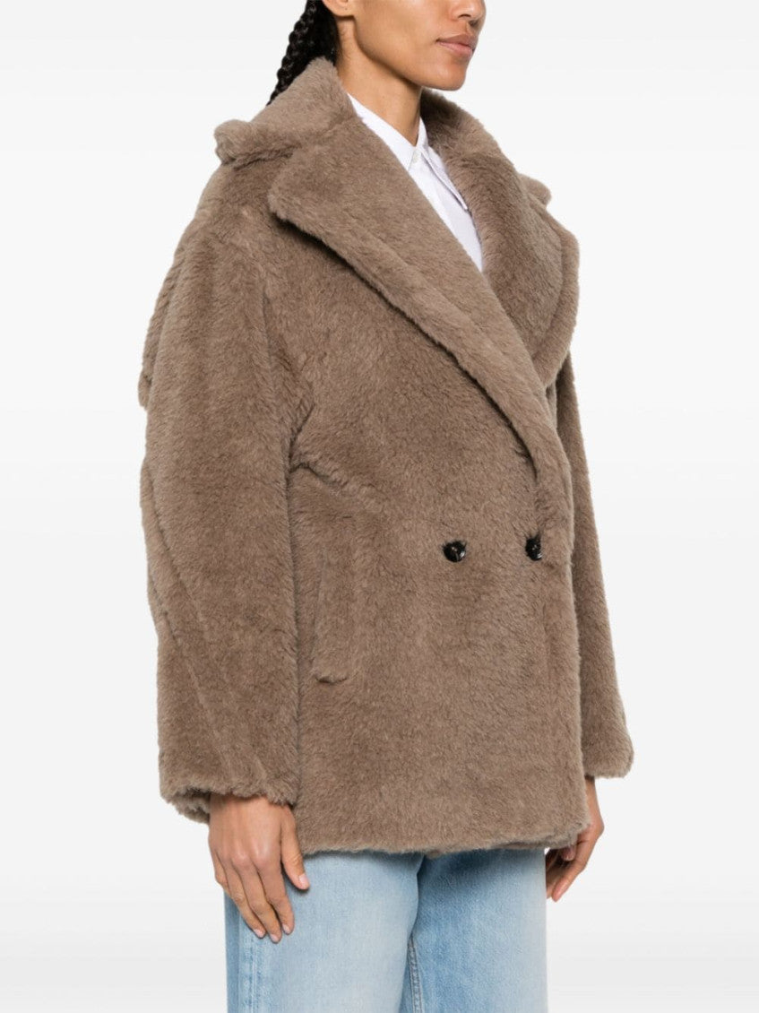Light Brown Alpaca Wool-blend Jacket 5