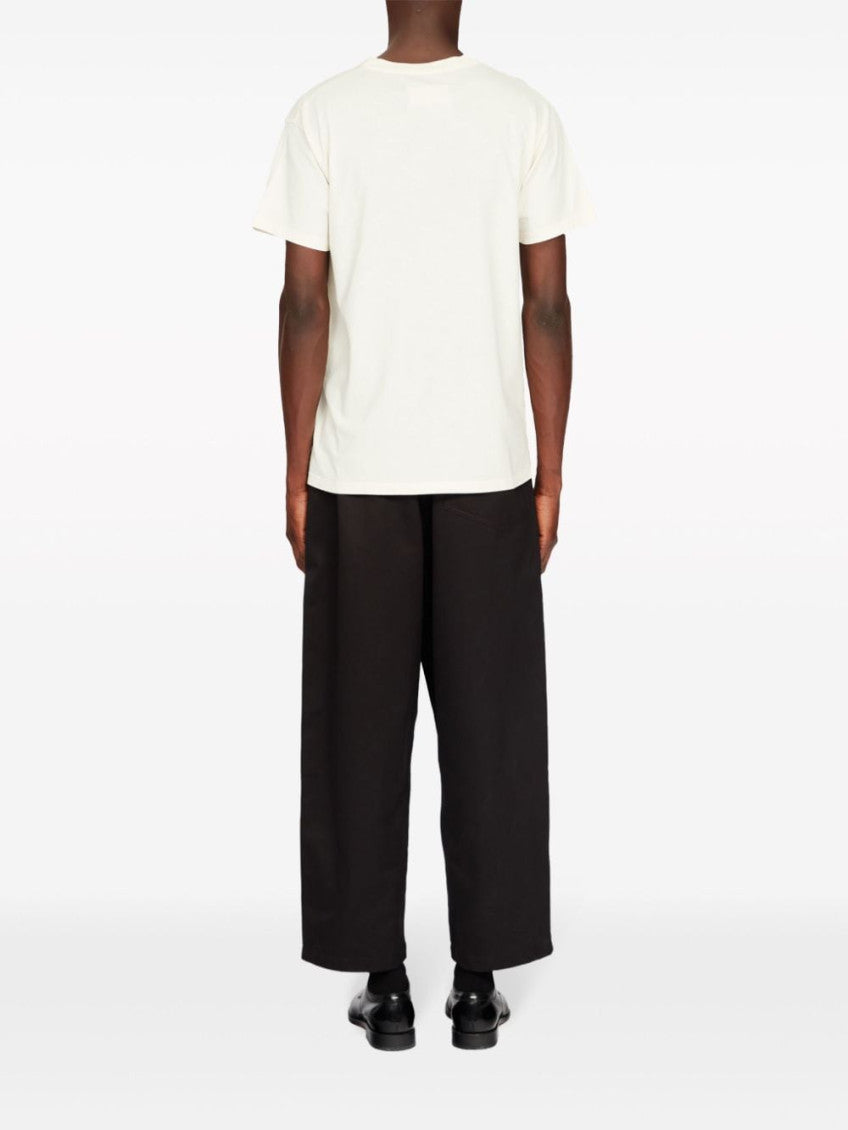 Beige Crew Neck T-shirt 4