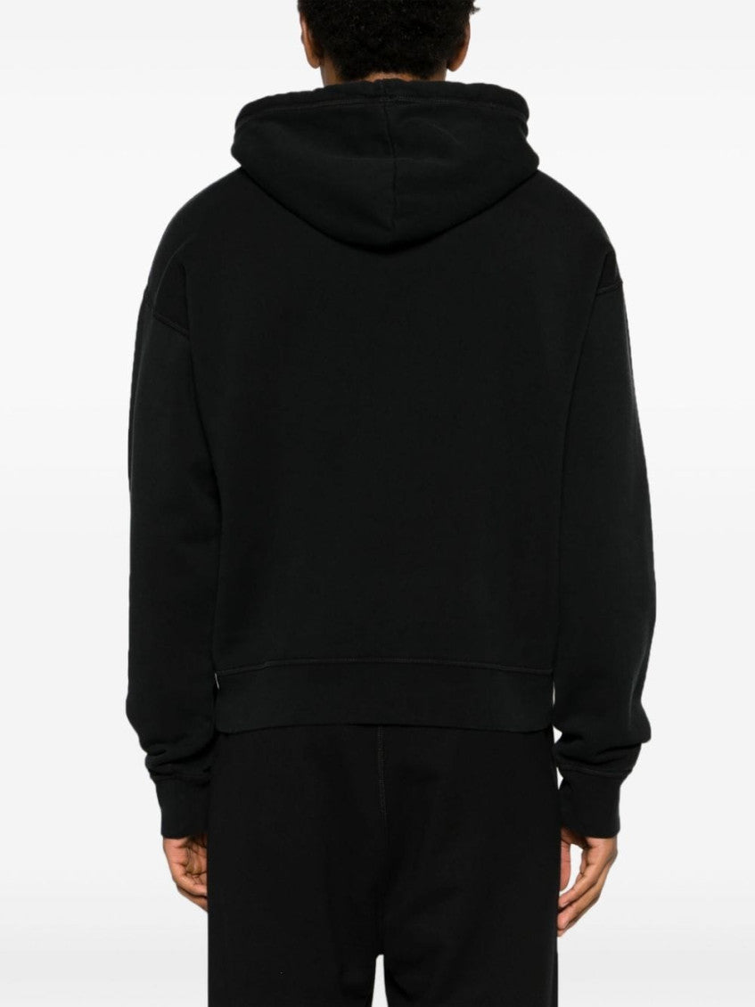 Black Logo Print Hoodie 7