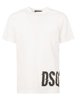 White Logo Print T-Shirt 1