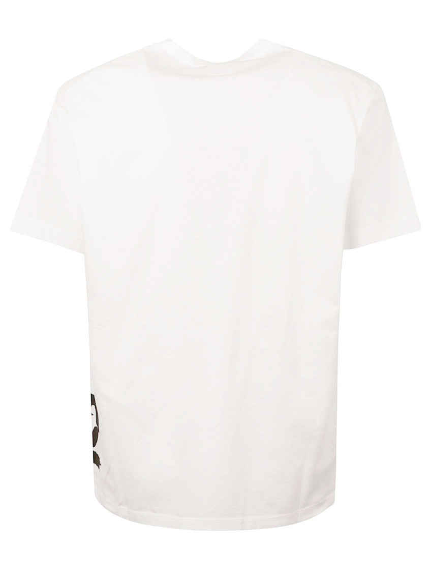 White Logo Print T-Shirt 3