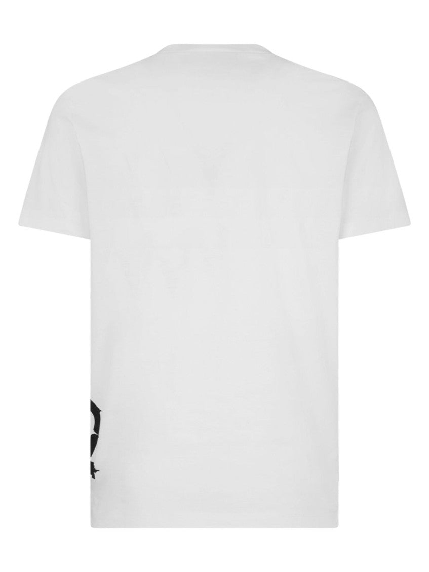 White Logo Print T-Shirt 4
