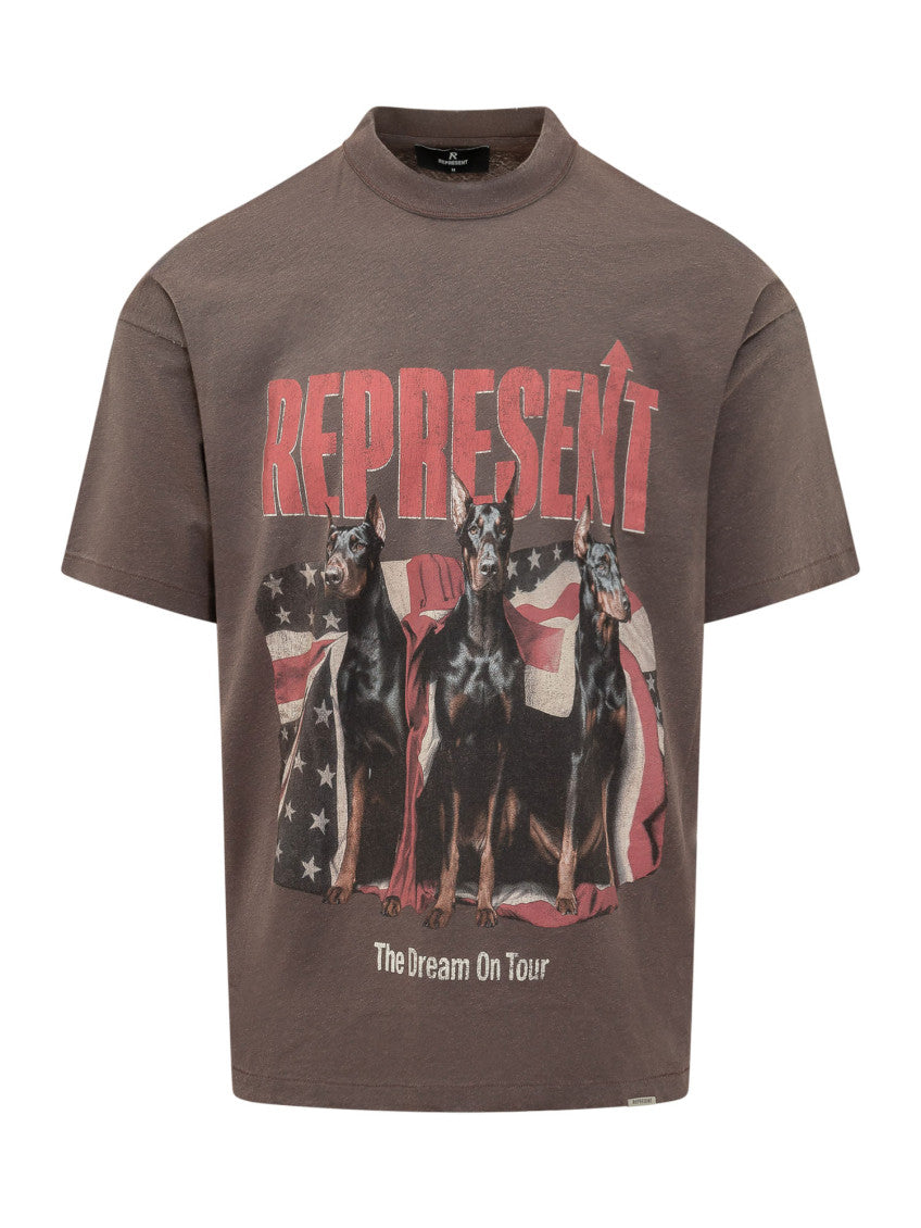 Dark Brown Graphic T-Shirt 1
