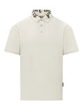 White Solid Shirt Collar Polo 1