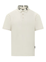 White Solid Shirt Collar Polo 1