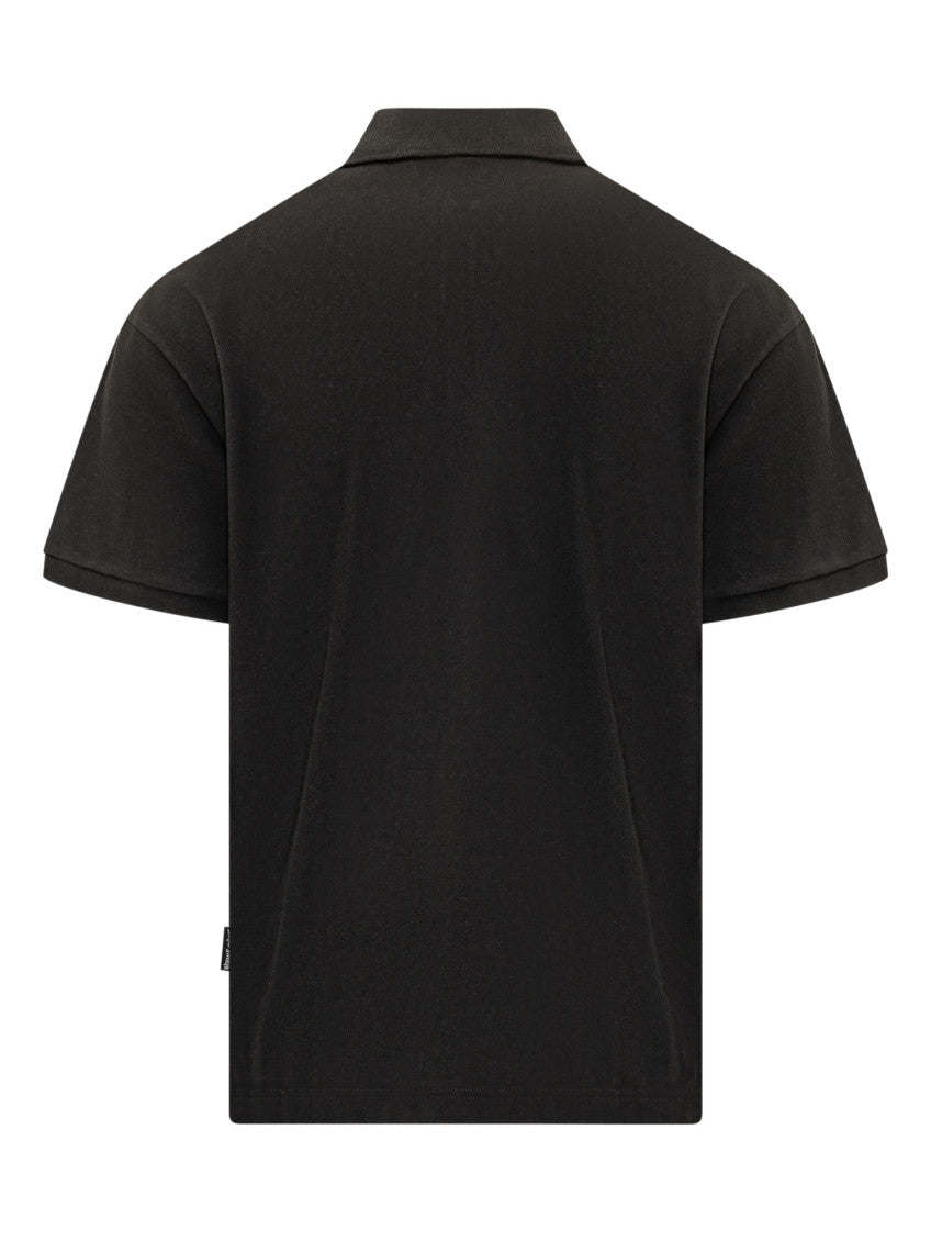 Black Logo Shirt Collar Polo 2