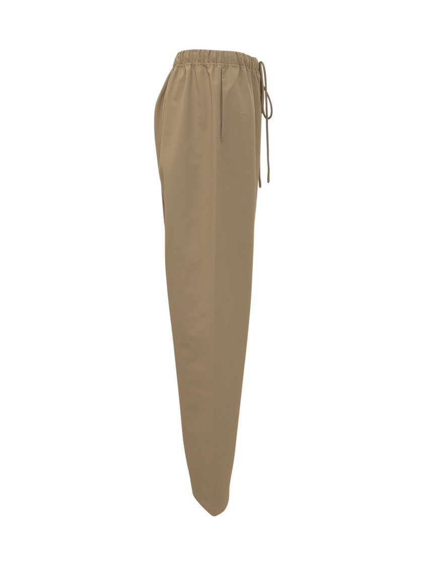Beige Relaxed Drawstring Pants 2