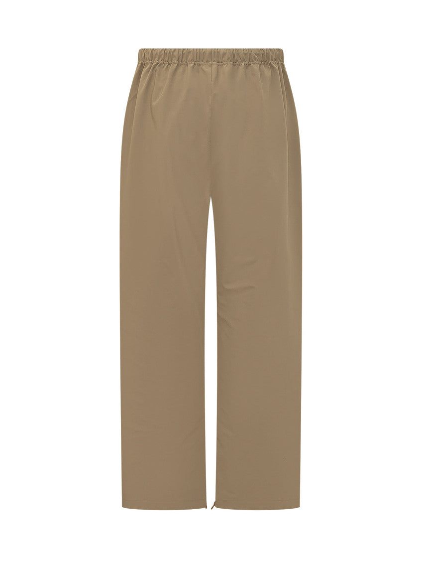 Beige Relaxed Drawstring Pants 3