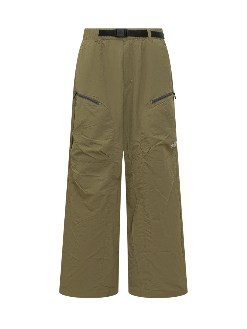 Green Solid Cargo Pant 1