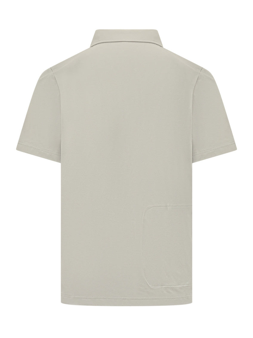 Beige Logo Shirt Collar Polo 2