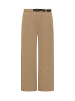 Brown Straight Flat Front Pants 1