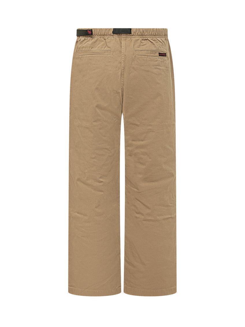 Brown Straight Flat Front Pants 3