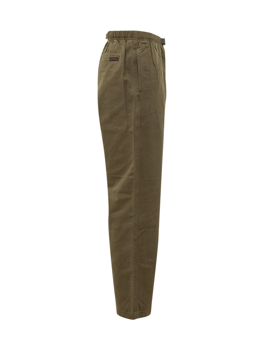 Olive Relaxed Flat Front Pants 2