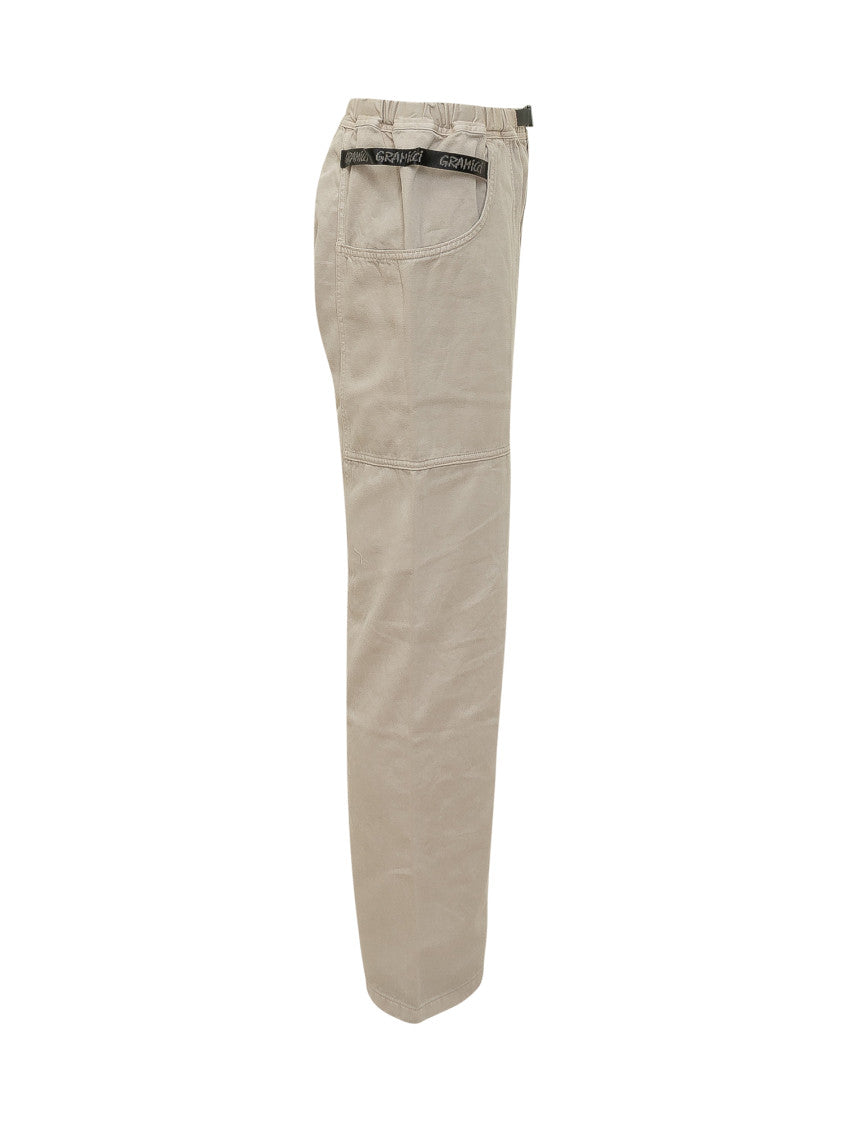 Beige Regular Cargos Pants 2
