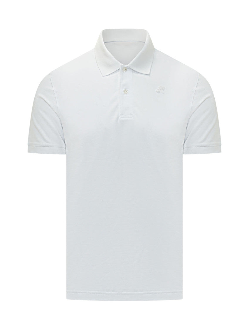 White Logo Shirt Collar Polo 1