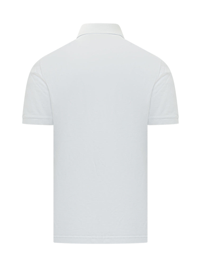 White Logo Shirt Collar Polo 2